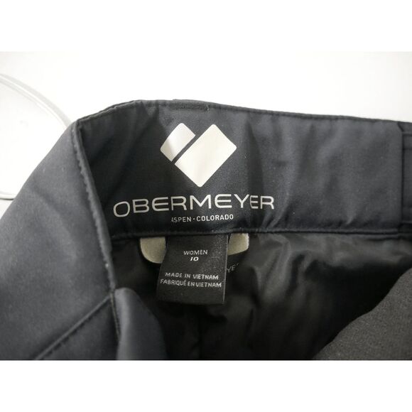 Obermeyer Women’s Malta Bib Overalls Black Waterproof Insulated Snow Ski Size 10 - Picture 9 of 10